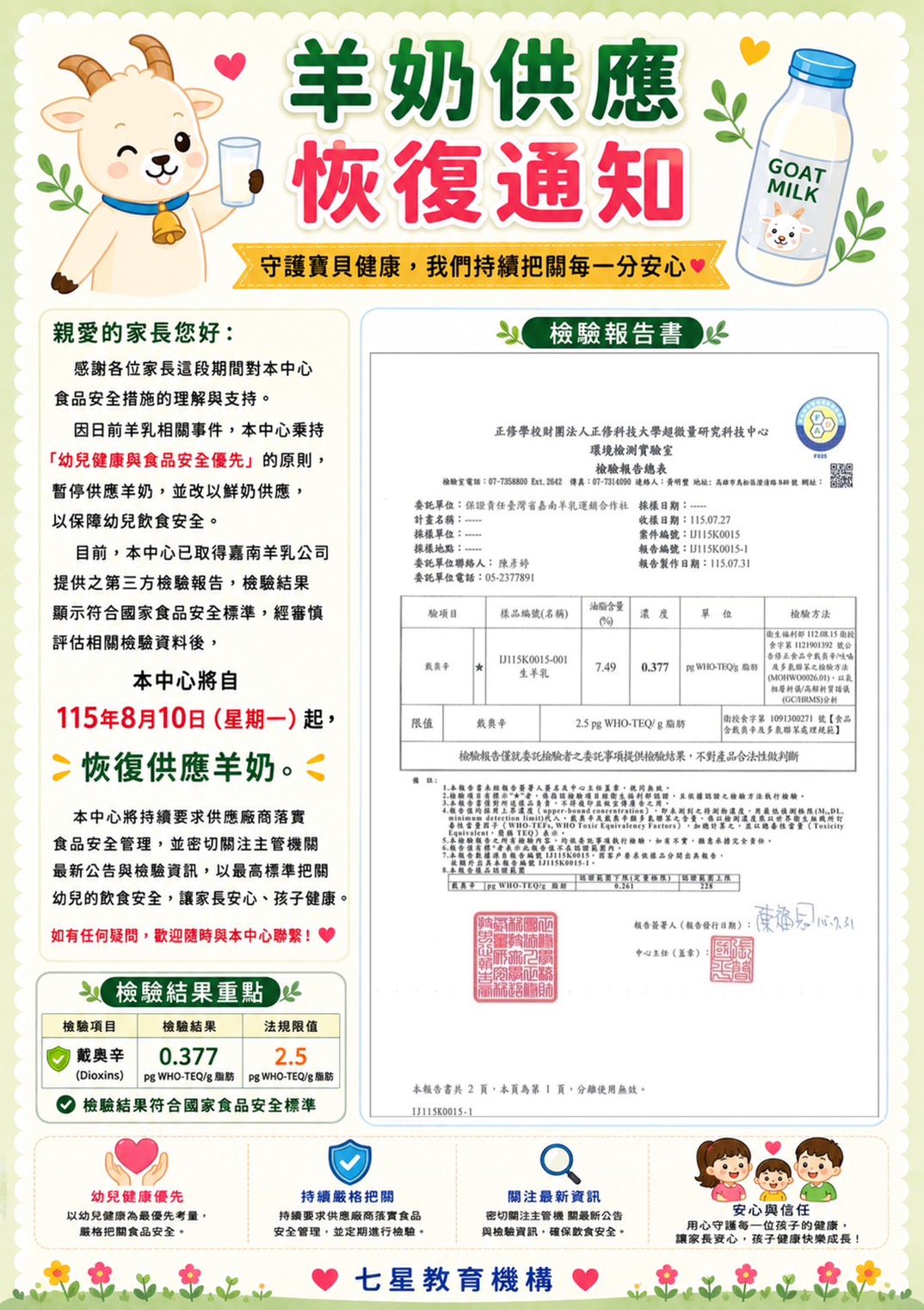 *羊奶恢復供應* *羊奶恢復供應*